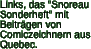 Links, das "Snoreau Sonderheft" mit